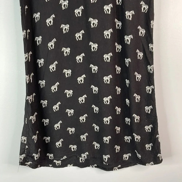 ABERCROMBIE & FITCH Zebra Print Mini Tunic Dress Black White Preppy Summer S - Picture 5 of 10
